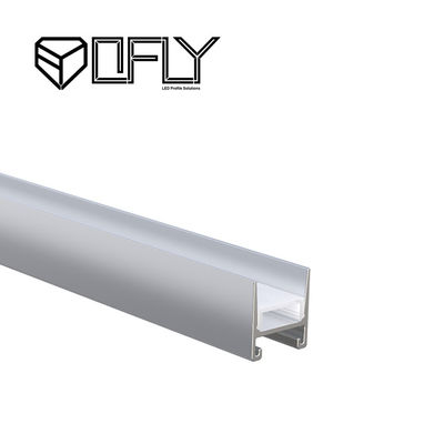 Extrusões de alumínio antiofuscantes para a iluminação conduzida de superfície de 16mm x de 18mm montado