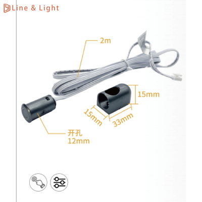 12V 24V LED Light Touch Sensor Switch Com Sensor Touch de Dimming Sem Passo