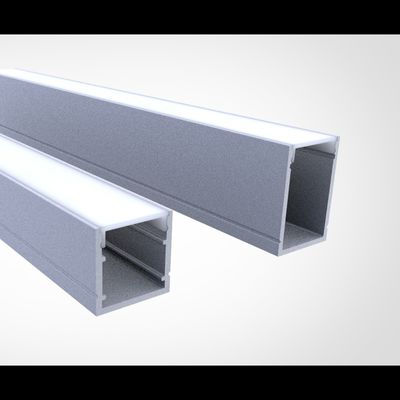 O canal de luz de alumínio da tira do diodo emissor de luz da parede do OEM perfila de superfície de 20*20mm montado